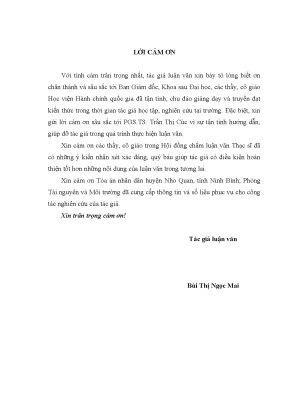 Giải quyết khiếu kiện hành chính trong lĩnh vực đất đai của tòa án nhân dân cấp huyện qua thực tiễn huyện nho quan ninh bình