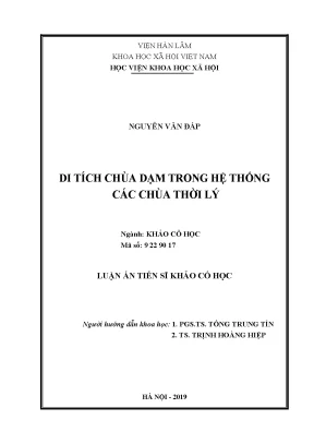 Di tích chùa dạm trong hệ thống các chùa thời lý