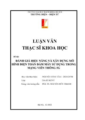 Đánh giá hiệu năng và xây dựng mô hình điện toán đám mây sử dụng trong mạng viễn thông 5g