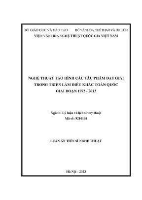 Nghệ thuật tạo hình các tác phẩm đạt giải trong triển lãm điêu khắc toàn quốc giai đoạn 1973 2013