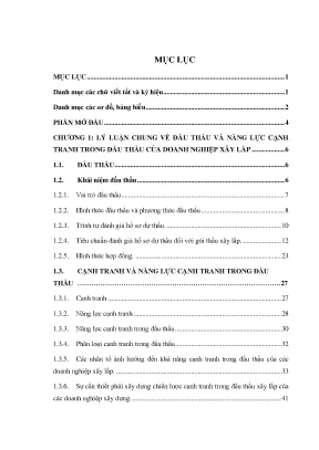 Các giải pháp nâng cao năng lực cạnh tranh trong đấu thầu xây lắp của công ty cổ phần xây dựng phát triển tiến an