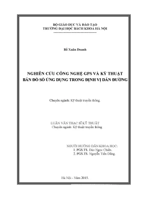Nghiên cứu công nghệ gps và kỹ thuật bản đồ số ứng dụng trong định vị dẫn đường