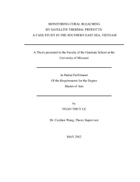 Monitoring coral bleaching by satellite thermal products a case study in the a case study in the southern east sea m a