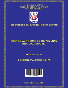 Thiết kế và thi công bộ truyền nhận theo giao thức i2c