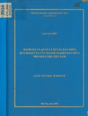 Đánh giá và quản lý rủi ro bảo hiểm hoả hoạn của các doanh nghiệp bảo hiểm phi nhân thọ việt nam
