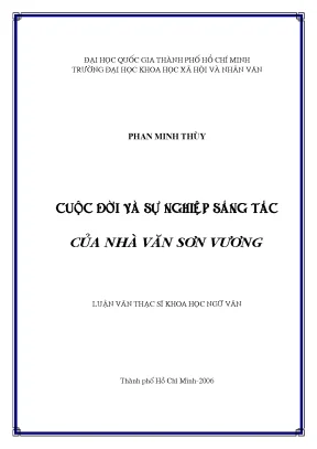 Cuộc đời và sự nghiệp sáng tác của nhà văn sơn vương