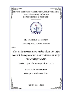 Tìm hểu spark cho phân tích dữ liệu lớn và áp dụng cho bài toán phát hiện xâm nhập mạng