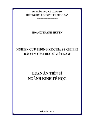 Nghiên cứu thống kê chia sẻ chi phí đào tạo đại học ở việt nam