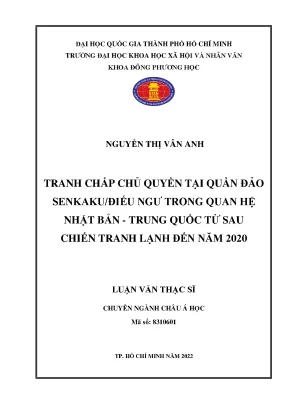Tranh chấp chủ quyền tại quần đảo senkaku