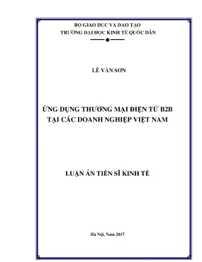 Ứng dụng thương mại điện tử b2b tại các doanh nghiệp việt nam