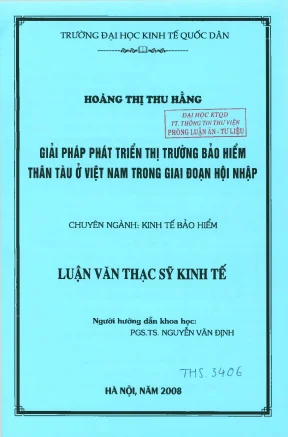 Giải pháp phát triển thị trường bảo hiểm thân tàu ở việt nam trong giai đoạn hội nhập