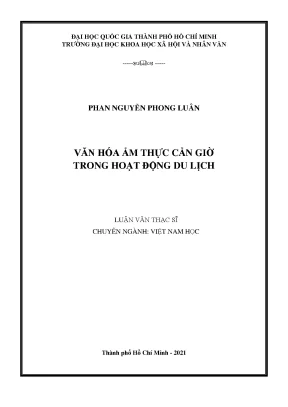 Văn hóa ẩm thực cần giờ trong hoạt động du lịch