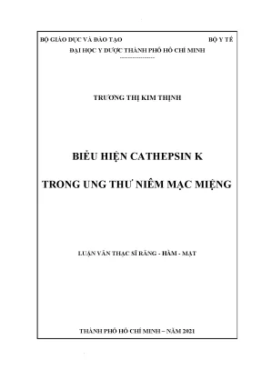 Biểu hiện cathepsin k trong ung thư niêm mạc miệng