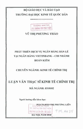 Phát triển dịch vụ ngân hàng bán lẻ tại ngân hàng vietinbank chi nhánh hoàn kiếm