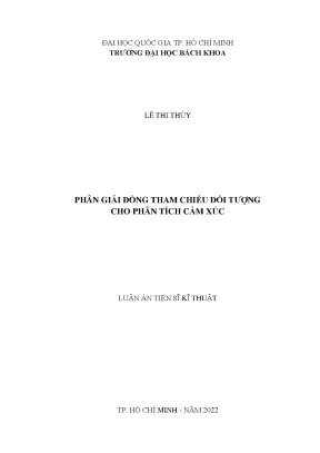 Phân giải đồng tham chiếu đối tượng cho phân tích cảm xúc
