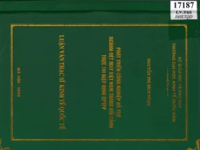 Phát triển công nghiệp hỗ trợ ngành dệt may việt nam trong bối cảnh thực thi hiệp định cpttp