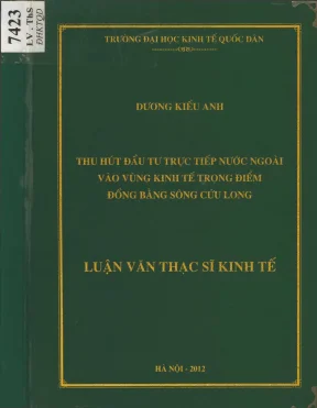 Thu hút đầu tư trực tiếp nước ngoài vào vùng kinh tế trọng điểm đồng bằng sông cửu long