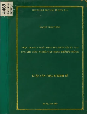 Thực trạng và giải pháp huy động đầu tư vào các khu công nghiệp tại thành phố hải phòng