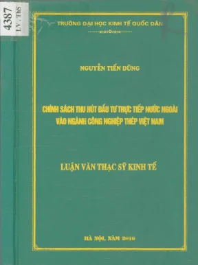 Chính sách thu hút đầu tư nước ngoài vào nghành công nghiệp thép việt nam
