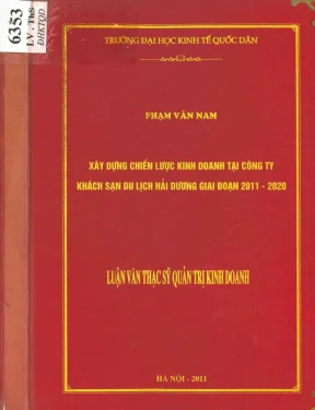 Xây dựng chiến lược kinh doanh tại công ty khách sạn du lịch hải dương giai đoạn 2011 2020