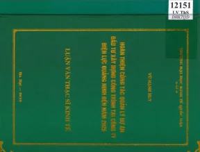 Hoàn thiện công tác quản lý dự án đầu tư xây dựng công trình tại công ty điện lực quảng ninh đến năm 2025