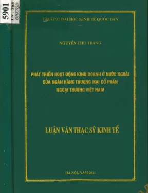 Phát triển hoạt động kinh doanh ở nước ngoài của ngân hàng thương mại cổ phần ngoại thương việt nam