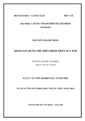 Khảo sát rung nhĩ trên bệnh nhân suy tim 1