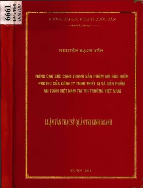 Nâng cao sức cạnh tranh mũ bảo hiểm protec của công ty tnhh thiết bị và sản phẩm an toàn việt nam tại thị trường việt nam