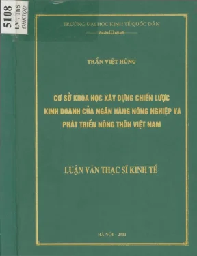 Cơ sở khoa học xây dựng chiến lược kinh doanh của ngân hàng nông nghiệp và phát triển nông thôn việt nam