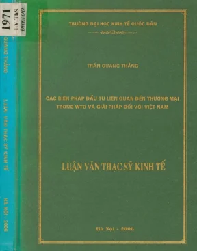 Các biện pháp đầu tư liên quan đến thương mại trong wto và giải pháp đối với việt nam