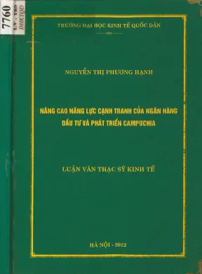 Nâng cao năng lực cạnh tranh của ngân hàng đầu tư và phát triển campuchia