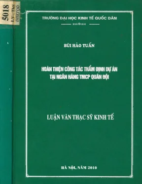 Hoàn thiện công tác thẩm định dự án tại ngân hàng thương mại cổ phần quân đội