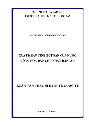 Xuất khẩu tinh bột sắn của nước cộng hòa dân chủ nhân dân lào
