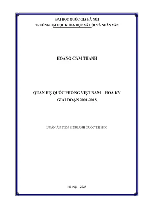 Quan hệ quốc phòng việt nam hoa kỳ giai đoạn 2001 2018 1