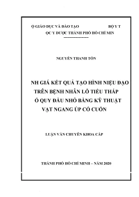 Đánh giá kết quả tạo hình niệu đạo trên bệnh nhân lỗ tiểu thấp có quy đầu nhỏ bằng kỹ thuật vạt ngang úp có cuống