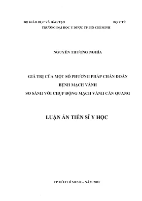 Giá trị của một số phương pháp chẩn đoán bệnh mạch vành so sánh với chụp động mạch vành cản quang