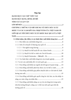 Thúc đẩy xuất khẩu mặt hàng rau quả của việt nam sang thị trường nhật bản trong điều kiện gia nhập wto