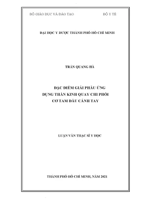 Đặc điểm giải phẫu ứng dụng thần kinh quay chi phối cơ tam đầu cánh tay