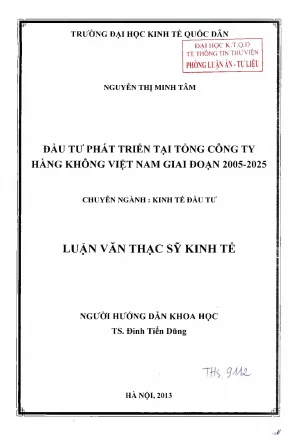 Đầu tư phát triển tại tổng công ty hàng không việt nam giai đoạn 2005 2025