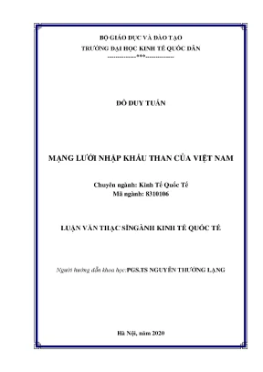 Mạng lưới nhập khẩu than của việt nam