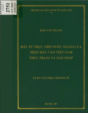 Đầu tư trực tiếp nước ngoài của nhật bản vào việt nam