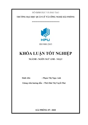 Vocabulary learning strategies of first year english major at hai phong technology and management university