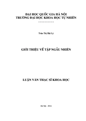Luận văn thạc sĩ giới thiệu về tập ngẫu nhiên