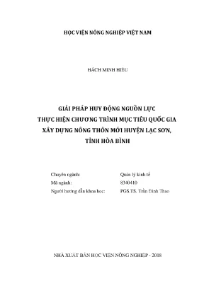 Luận văn thạc sĩ giải pháp huy động nguồn lực thực hiện chương trình mục tiêu quốc gia xây dựng nông thôn mới huyện lạc sơn tỉnh hòa bình