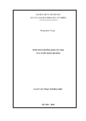 Luận văn thạc sĩ tính toán đường bao cực đại của nước dâng do bão