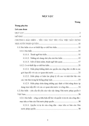 Luận văn thạc sĩ bảo hiến và vai trò của bảo hiến trong việc xây dựng nhà nước pháp quyền ở việt nam luận văn ths luật 60 38 01