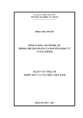 Luận văn thạc sĩ hình tượng người phụ nữ trong truyện ngắn của nguyễn ngọc tư và le clézio