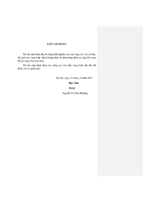 Luận văn thạc sĩ bảo tồn và phát huy giá trị văn hoá làng nghề truyền thống mây tre đan phú túc phú xuyên hà nội