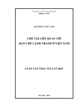 Luận văn thạc sĩ chế tài liên quan tới hạn chế cạnh tranh ở việt nam 07