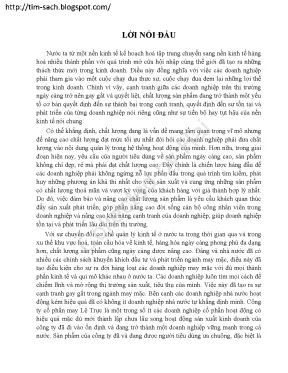 Luận văn một số phương hướng và biện pháp cơ bản nhằm nâng cao chất lượng sản phẩm tại công ty cổ phần may lê trực